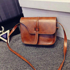 Vintage Small Crossbody Bag for Women, PU Leather Beach Bag