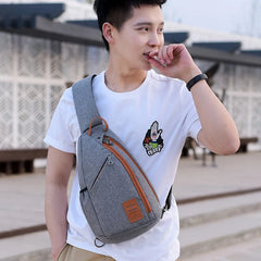 Men Chest Pack Large Capacity Sling Shoulder Bag Multifunction