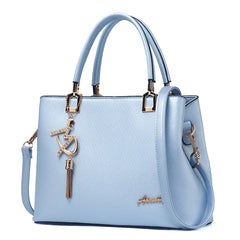 Women's PU Messenger Bag Shoulder Slung Joker Middle-Aged Ladies Handbag