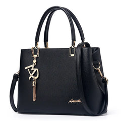 Women's PU Messenger Bag Shoulder Slung Joker Middle-Aged Ladies Handbag