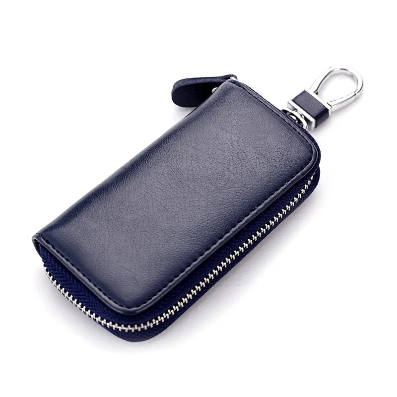 Cow Leather Car Key Wallets Holder Pouch