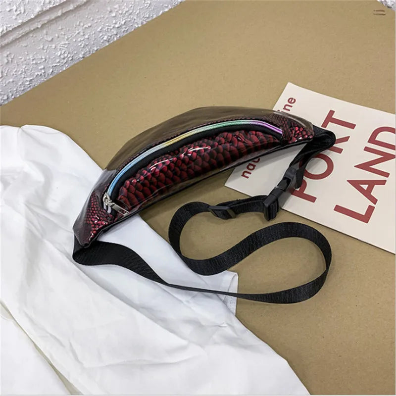 Women Pu Leather Waist Bag Belt Bag Lady Phone Wallet Storage Bags Fanny Pack