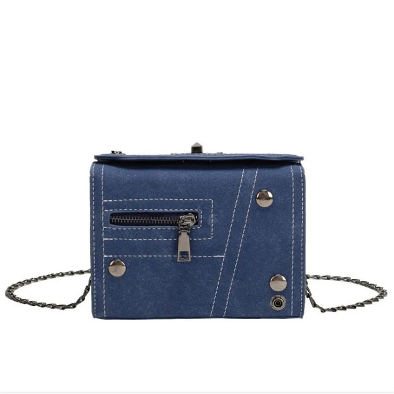 Tide Autumn & Winter Frosted Box Bag Chain Small Bag