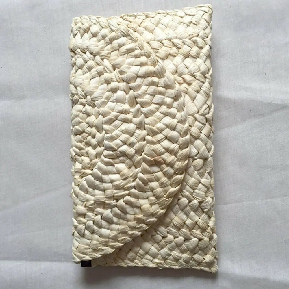 Bohemian Straw Knitted Handbag Clutch Beach Long Bag