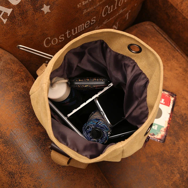 Men Canvas Chest pack Men Single Backpacks Male Casual Schoolbag