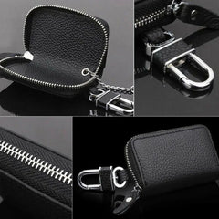 PU Leather Car Key Case Holder Bag for Universal Key