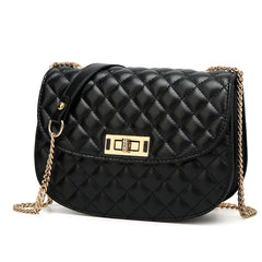 Plaid Women Messenger Bag Crossbody Chain Shoulder Handbag