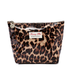 Leopard Cotton Zipper Makeup Bag for Women