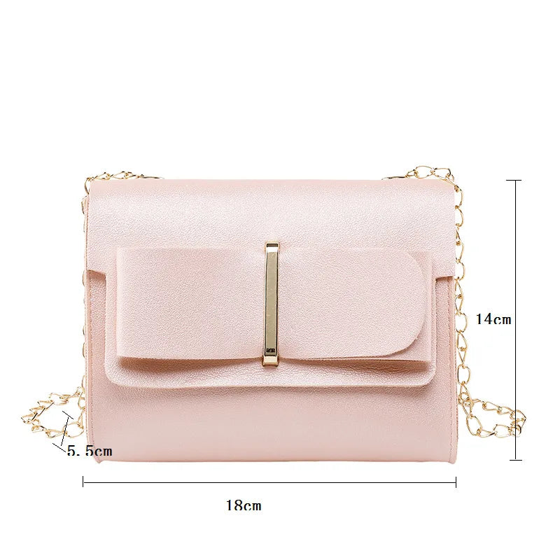 Women Small PU Leather Crossbody Shoulder Handbag Messenger Bag Purse