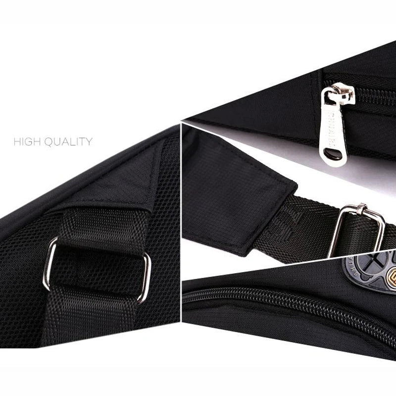 Men's Waterproof Nylon Shoulder Bag Messenger Bag