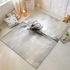 Large Area Rug Modern Crystal Velvet Non-slip Soft Polyester Fiber Mat
