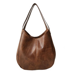 Women Handbags Large Capacity Retro Stitching Shoulder bags PU Big Bag Tote