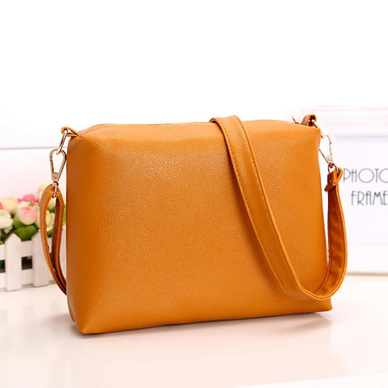 Women's Small Flap Shoulder Bag PU Leather Messenger Bag
