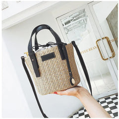 Straw Women's Beach Shoulder Bag Summer Wild Diagonal Bag