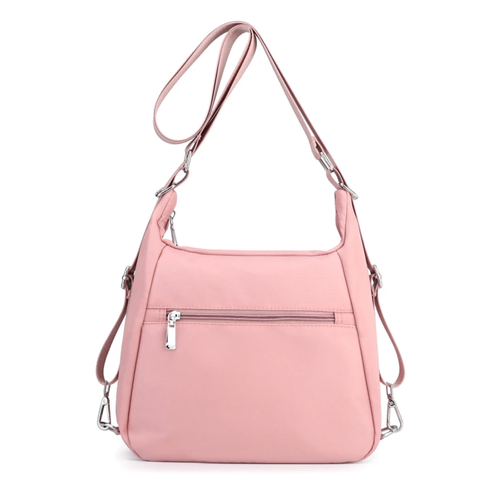 Waterproof Nylon Shoulder Bag Multi-pocket Messenger Bag