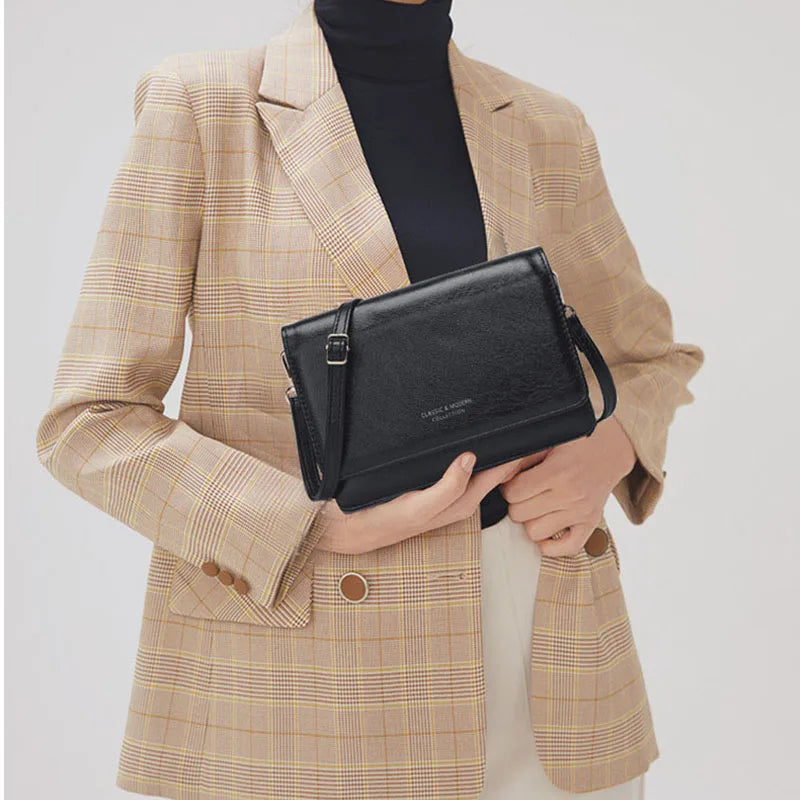 Women Leather Handbags Small Flap Crossbody Bags for Women