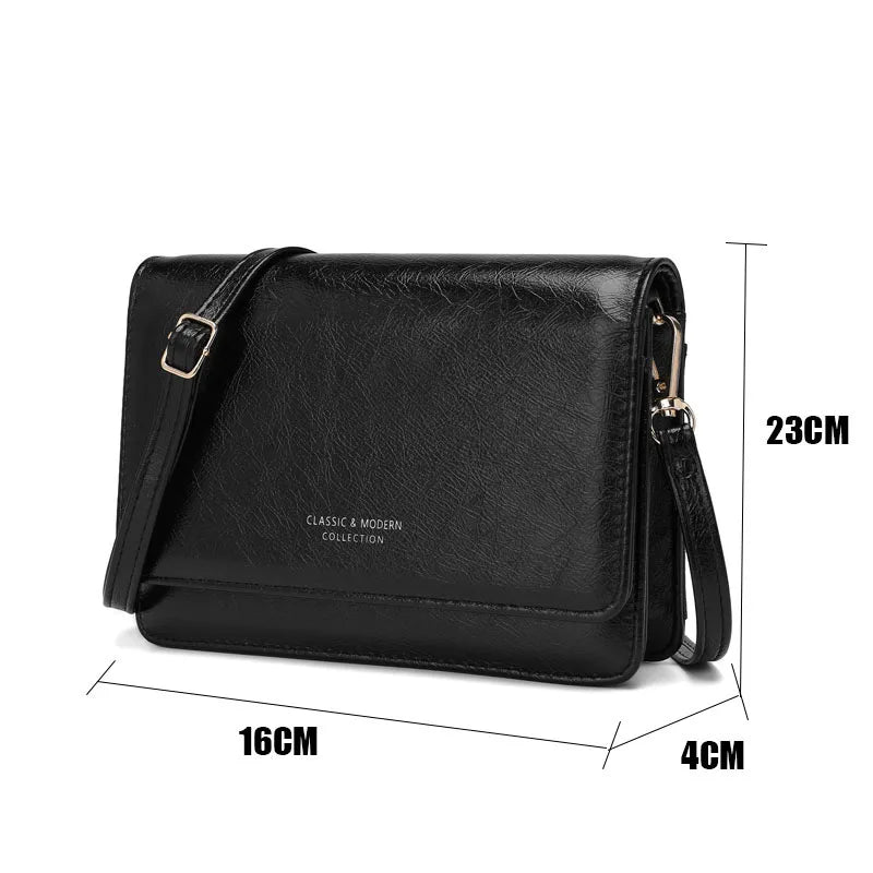 Women Leather Handbags Small Flap Crossbody Bags for Women