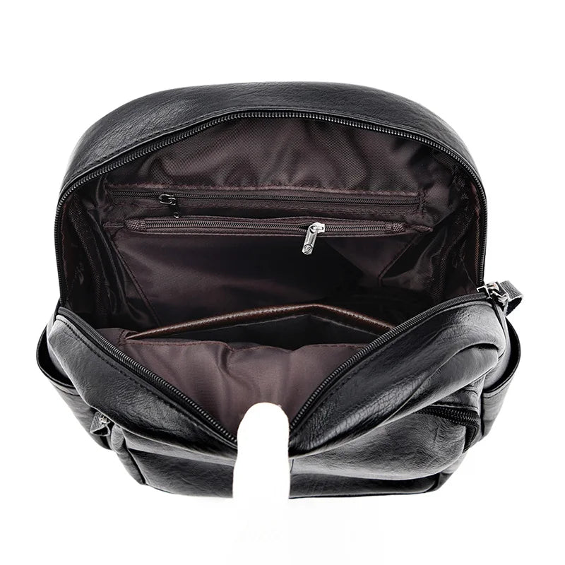 Women Backpack High Leather Travel School Bags for Girls
