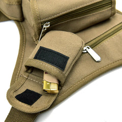 Canvas Drop waist bags Leg pack bag Men belt bicycle Large Capacity Waist Bags