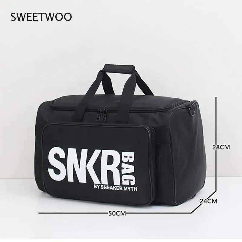 Men Women Gym Bag Sneaker Shoes Compartment Waterproof Duffel Bags