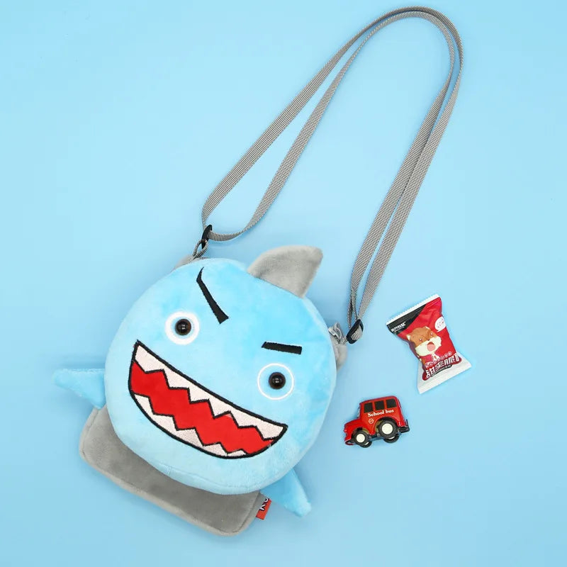 3D Animal Kids Shoulder Bag Soft Mini Messenger Kindergarten Pouch