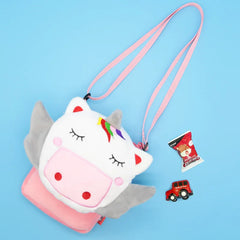 3D Animal Kids Shoulder Bag Soft Mini Messenger Kindergarten Pouch