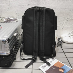 Large Capacity Canvas Travel Backpack Men's Women's College Student Schoolbag