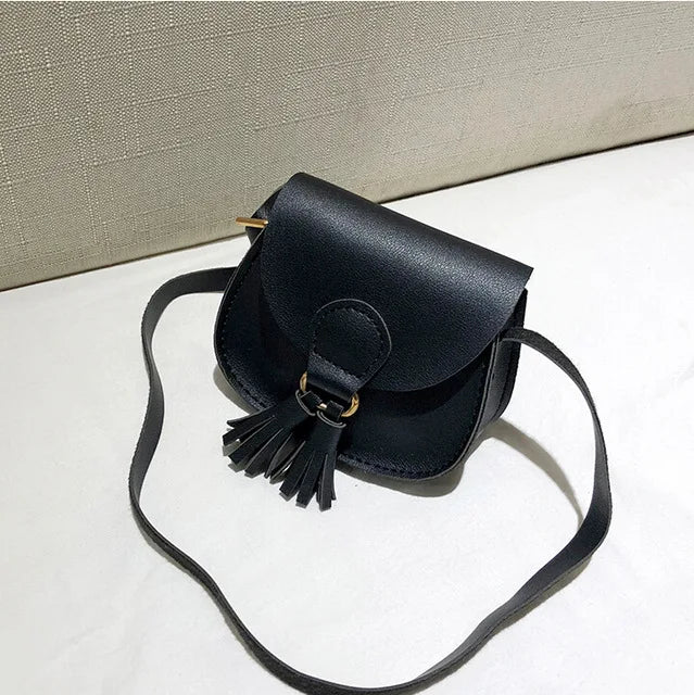 Kids Small Shoulder Bag 7 Colors PU Leather Waist Bag Crossbody Handbags