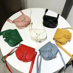 Kids Small Shoulder Bag 7 Colors PU Leather Waist Bag Crossbody Handbags