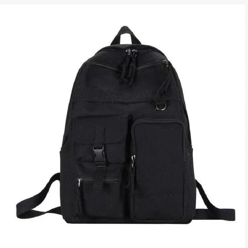 Large Capacity Schoolbag Women's High School Functional Wind Ins Tide Backpack
