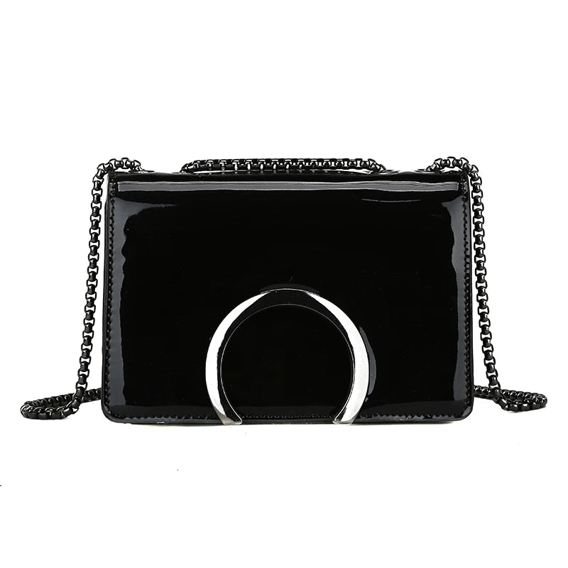 Women's PU Crossbody Bag Small Square Shoulder Messenger Handbag