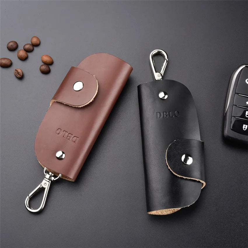PU Leather Key Holder Keychain Organizer KeyBag Car Housekeeper