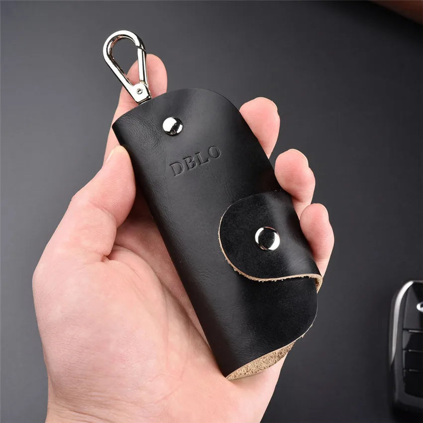 PU Leather Key Holder Keychain Organizer KeyBag Car Housekeeper