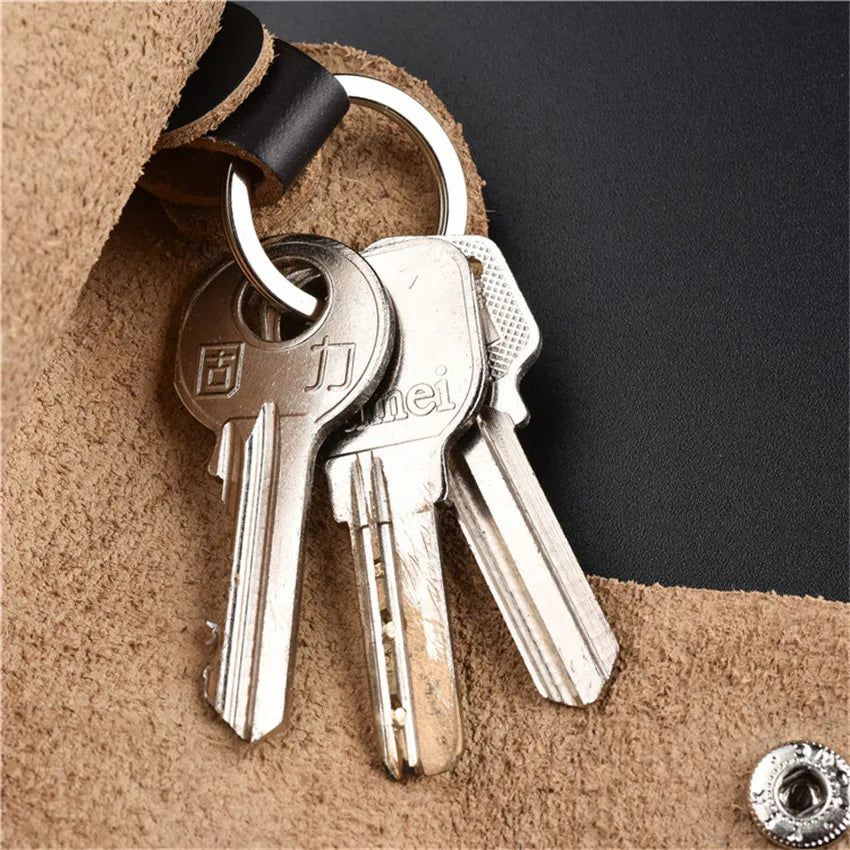 PU Leather Key Holder Keychain Organizer KeyBag Car Housekeeper