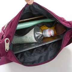 Waterproof Nylon Messenger Bag for Women Crossbody Shoulder Bag