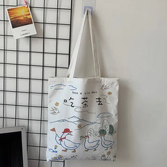 Women's Canvas Bag Lightweight Single Shoulder Bag