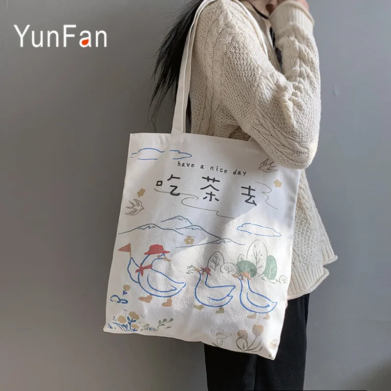 Women's Canvas Bag Lightweight Single Shoulder Bag