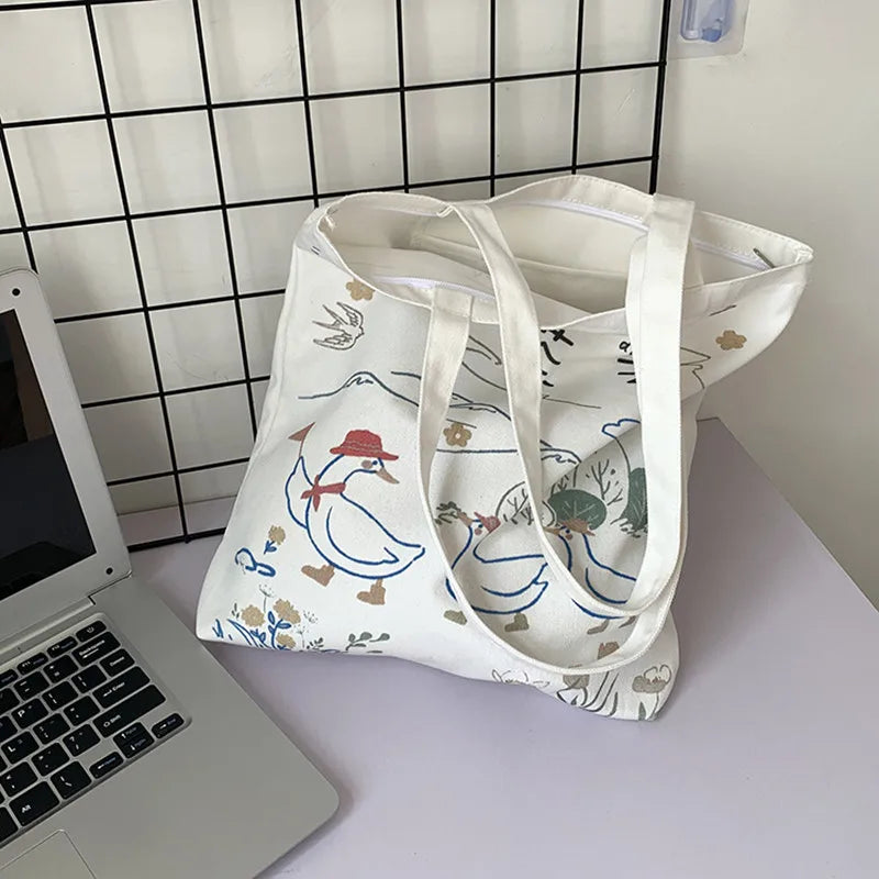 Women's Canvas Bag Lightweight Single Shoulder Bag