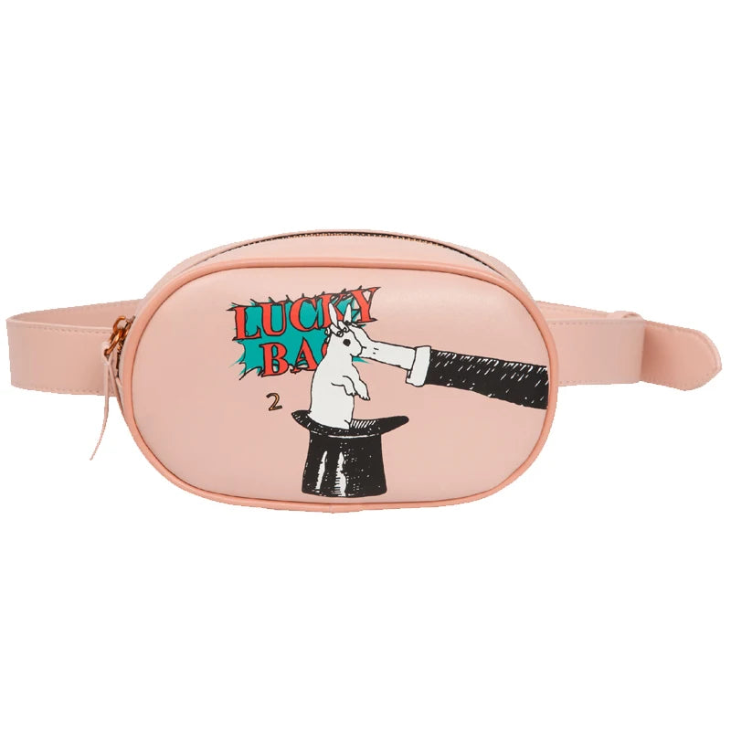 PU Leather Women Chest Bag Waist Bag in Lucky Bag Series