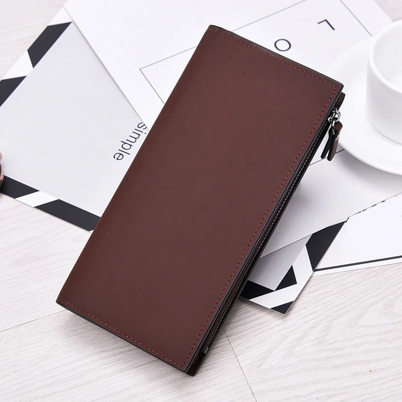 Men's Retro Long Wallet Multi-card Bit Leather Wallet