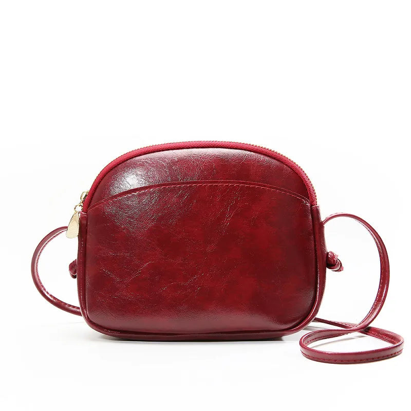 PU Leather Women Shoulder Bag Crossbody Flap Purse Handbag Vintage Mini