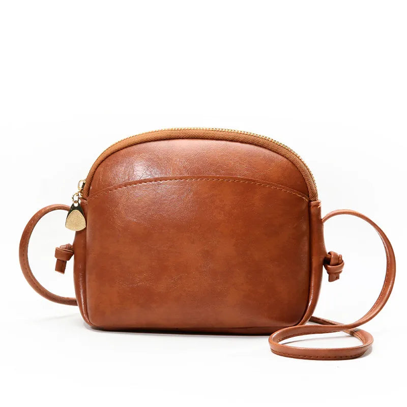 PU Leather Women Shoulder Bag Crossbody Flap Purse Handbag Vintage Mini