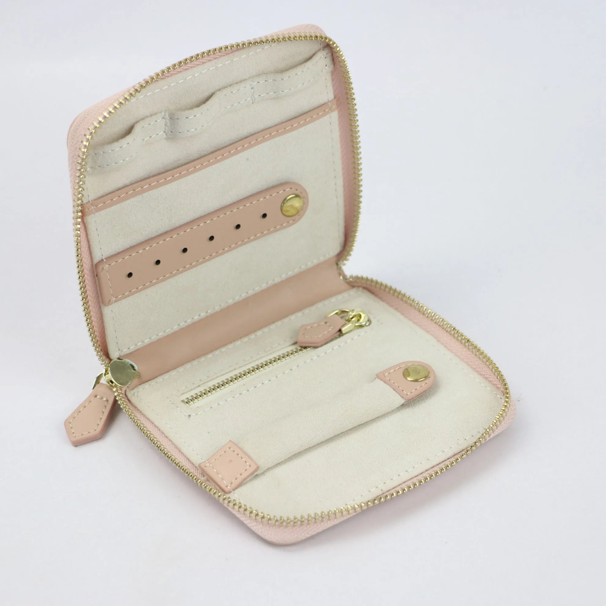 Portable Leather Travel Jewelry Case Boxes Box For Jewelry Organizer Display