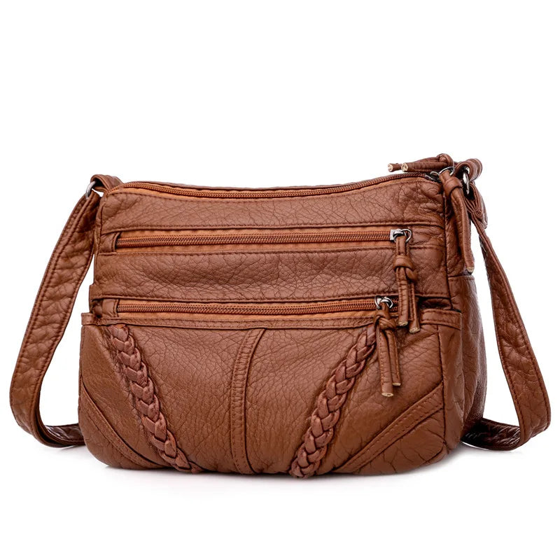 Women Messenger Bags PU Shoulder Bags Gift for Girls & Middle Aged Female