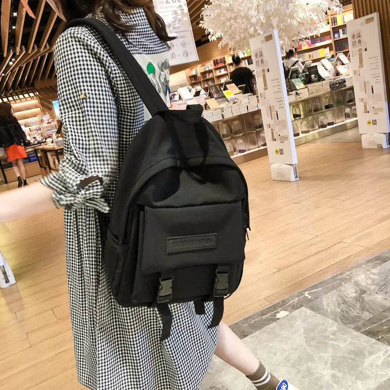 Canvas Women Backpack School Bag Teenage Girl Travel Bag
