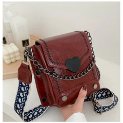 Women Messenger Bag Chain Shoulder Square Flap Bag