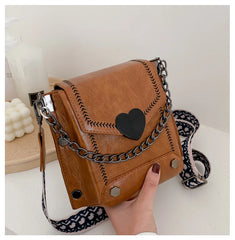 Women Messenger Bag Chain Shoulder Square Flap Bag