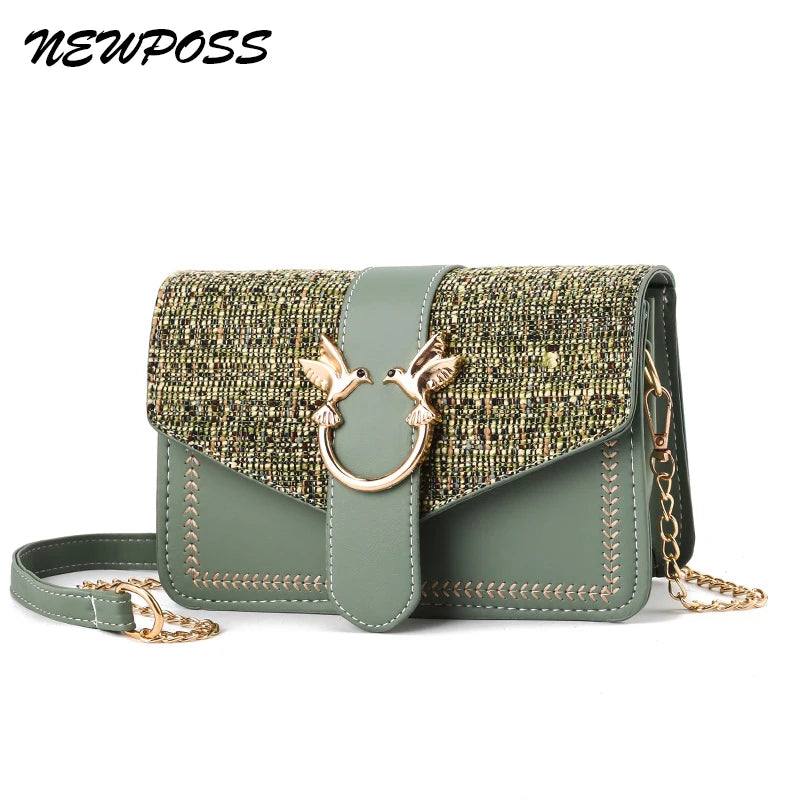 Ultra Fire Retro Messenger Bag Purse Wide Shoulder Strap