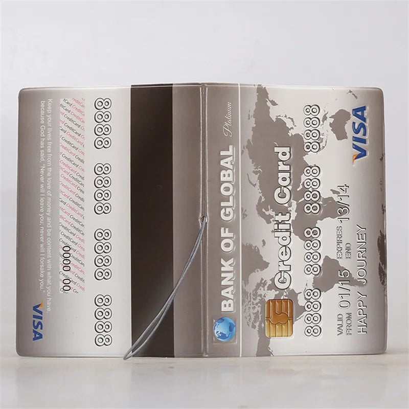 Cartoon Passport Holder PVC Leather Travel Cover