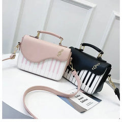 Sweet Piano Notes Mini Square Bag for Girls